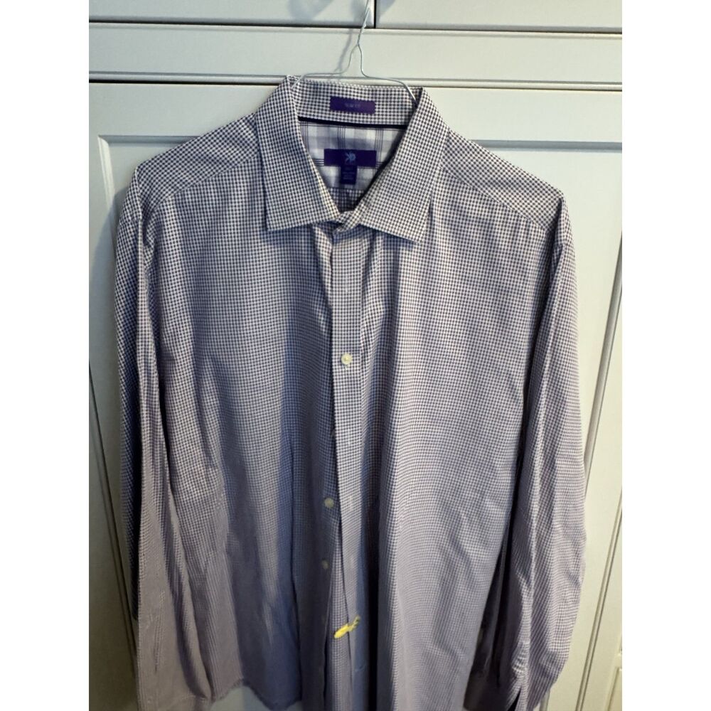 Egara Slim Fit Dress Shirt Men's 2XLT 100% Cotton